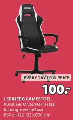 Jysk Lerbjerg gamestoel aanbieding