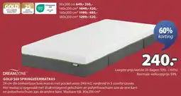 Jysk Dreamzone gold S60 springveermatras aanbieding