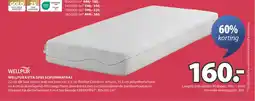 Jysk Wellpur kvita GF85 schuimmatras aanbieding