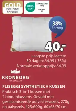 Jysk Fliseggi synthetisch kussen aanbieding