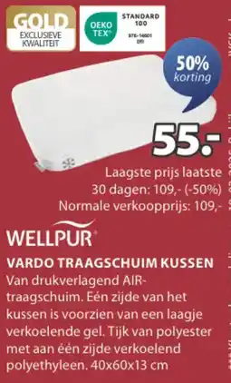 Jysk Vardo traagschuim kussen aanbieding