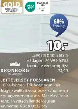 Jysk Jette jersey hoeslaken aanbieding