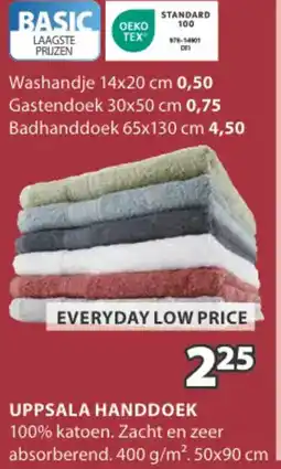 Jysk Uppsala handdoek aanbieding