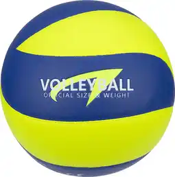 Bol.com Avento Volleybal PU gelamineerd - Match Pro - Soft Touch - Blauw/Geel aanbieding