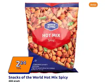 Action Snacks of the World Hot Mix Spicy aanbieding