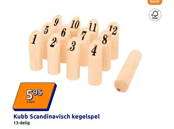 Action Kubb Scandinavisch kegelspel aanbieding