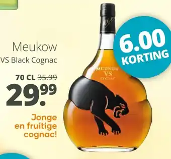 Mitra Meukow VS Black Cognac aanbieding