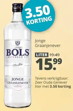 Mitra Bols Jonge Graanjenever aanbieding