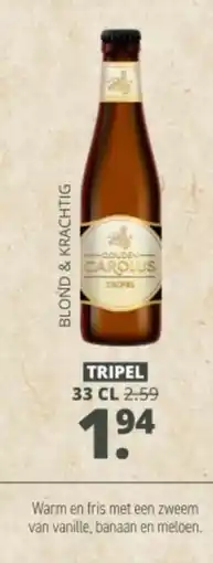 Mitra Gouden Carolus Tripel aanbieding