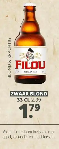 Mitra Filou Goud Blond aanbieding