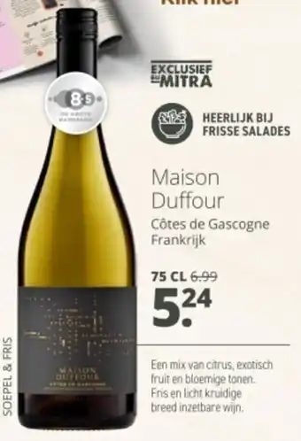 Mitra Maison Duffour Côtes de Gascogne aanbieding