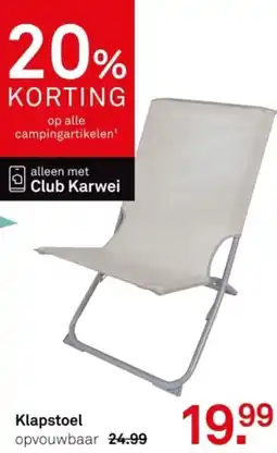 Karwei Klapstoel opvouwbaar aanbieding