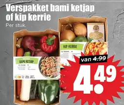 Dirk Verspakket bami ketjap of kip kerrie aanbieding