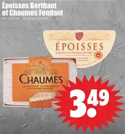 Dirk Époisses Berthaut of Chaumes Fondant aanbieding