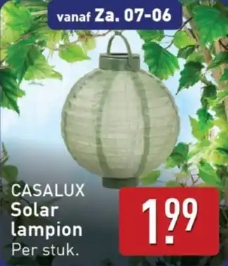 ALDI Casalux solar lampion aanbieding
