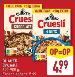 ALDI QUAKER Crueslí aanbieding