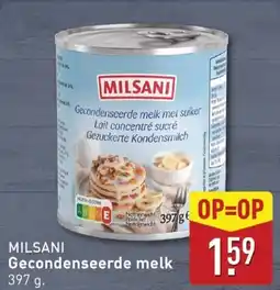ALDI MILSANI Gecondenseerde melk aanbieding
