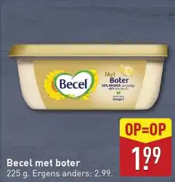 ALDI Becel met boter aanbieding