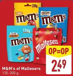 ALDI M&M's of Maltesers aanbieding