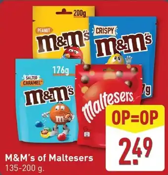 ALDI M&M's of Maltesers aanbieding