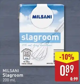 ALDI MILSANI Slagroom aanbieding