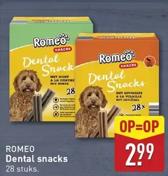 ALDI Romeo dental snacks aanbieding