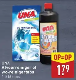 ALDI Una Afvoerreiniger of wc-reinigertabs aanbieding