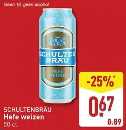 ALDI SCHULTEN BRAU Hefe weizen aanbieding