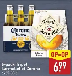 ALDI 6-pack Tripel karmeliet of Corona aanbieding