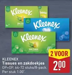 ALDI Kleenex Tissues en zakdoekjes aanbieding