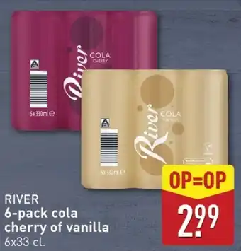 ALDI River 6-pack cola cherry of vanilla aanbieding
