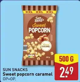 ALDI Sweet popcorn caramel aanbieding