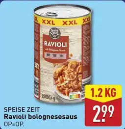 ALDI Ravioli bolognesesaus aanbieding
