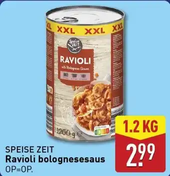 ALDI Ravioli bolognesesaus aanbieding