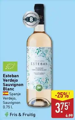 ALDI Esteban Verdejo Sauvignon Blanc aanbieding