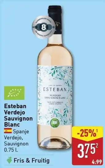 ALDI Esteban Verdejo Sauvignon Blanc aanbieding