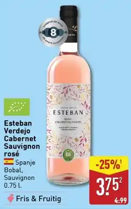 ALDI Esteban Verdejo Cabernet Sauvignon rosé aanbieding