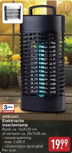 ALDI Elektrische insectenlamp aanbieding