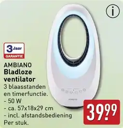 ALDI Bladloze ventilator aanbieding