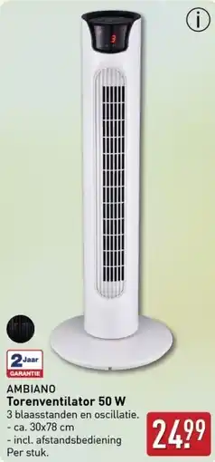 ALDI Torenventilator 50 W aanbieding