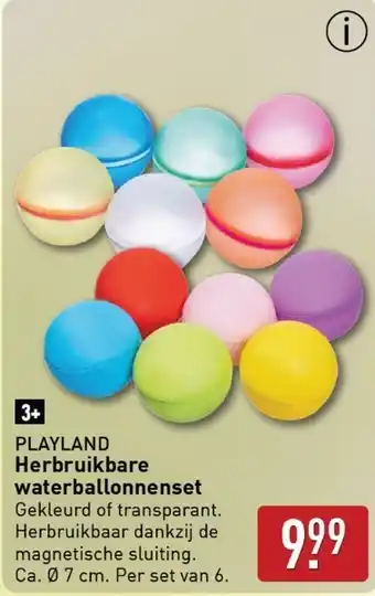 ALDI PLAYLAND Herbruikbare waterballonnenset aanbieding