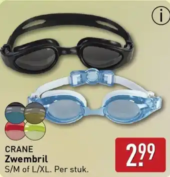 ALDI CRANE Zwembril aanbieding