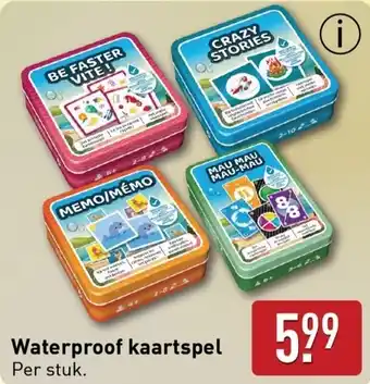 ALDI Waterproof kaartspel aanbieding