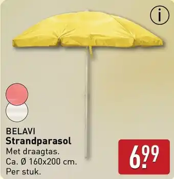 ALDI BELAVI Strandparasol aanbieding