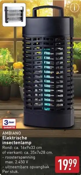ALDI AMBIANO Elektrische insectenlamp aanbieding