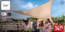 ALDI GARDENLINE Schaduwdoek aanbieding