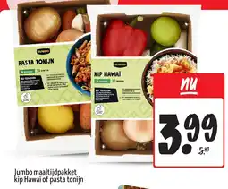 Jumbo Jumbo maaltijdpakket kip Hawaï of pasta tonijn aanbieding