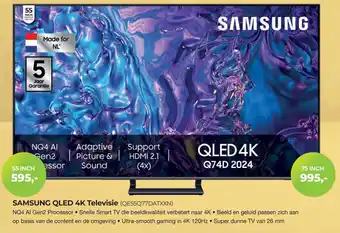 EP Beerepoot Samsung qled 4K televisie (QE55Q77DATXXN) aanbieding