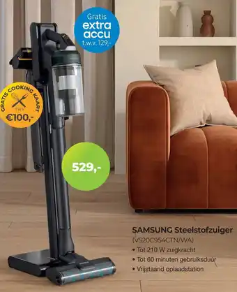 EP Beerepoot Samsung steelstofzuiger VS20C954CTN/WA aanbieding