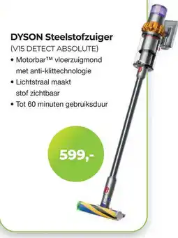 EP Beerepoot Dyson steelstofzuiger V15 DETECT ABSOLUTE aanbieding